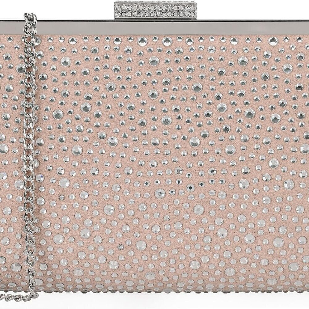 Crystal Clutch Purse for Women Rhinestone Frame Evening Handbag Party